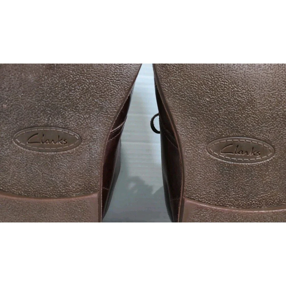 CLARKS BUSHACRE  GENUINE LEATHER CHUKKA BOOTS BROWN MEN'S SIZE 12 VGC